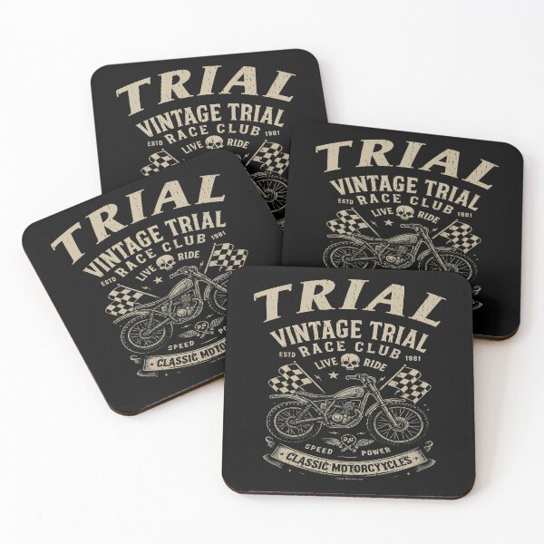 Item preview, VINTAGE TRIAL MOTORCYCLE RACING CLUB motorsports motorcycle rider trial rider motorcycle trials  designed and sold by Jt41.