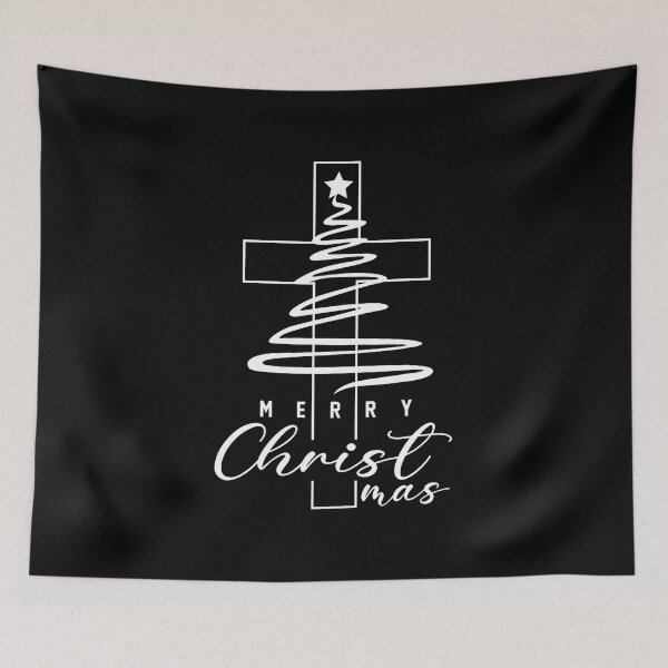 Item preview, Merry Christmas Xmas Cross Christian Jesus Family 	s designed and sold by DawnPatricia.