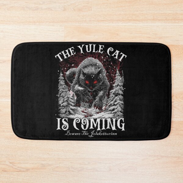 Item preview, The Yule Cat Is Coming Beware The Icelandic Folklore Beast designed and sold by Taniyah Gomes.