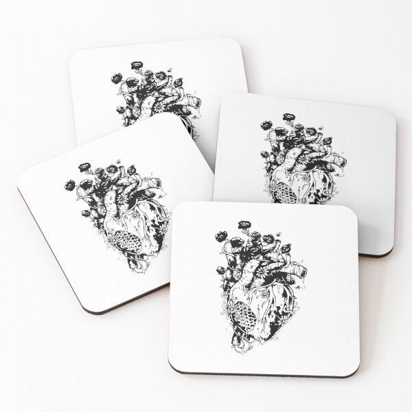 Item preview, Black Heart Aesthetic – Minimal Dark Love Design” designed and sold by Fouziaart08.