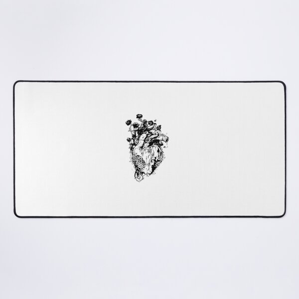 Item preview, Black Heart Aesthetic – Minimal Dark Love Design” designed and sold by Fouziaart08.