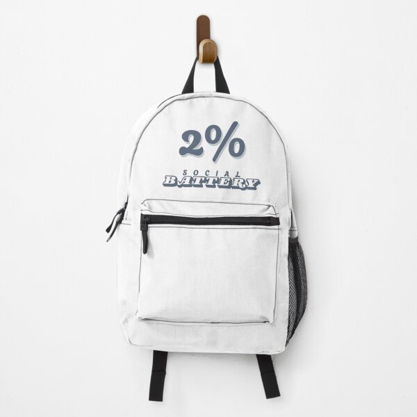 Item preview, 2% Social Battery – Funny Introvert Quote Typography Design designed and sold by Avolant.