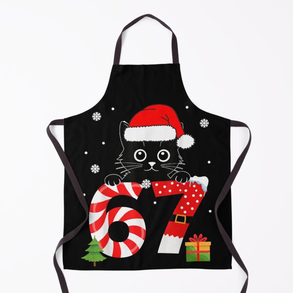 Item preview, Cute Black Cat Holding 67 Candy Cane Santa Christmas Countdown designed and sold by Taniyah Gomes.