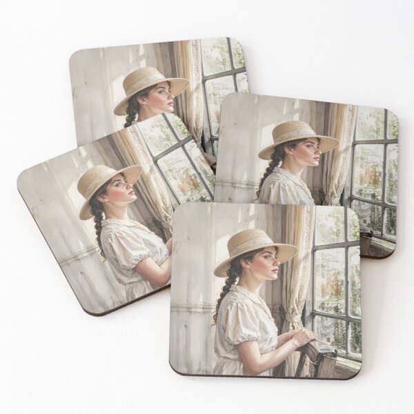 Item preview, Travel portrait of a young woman from years gone by designed and sold by Made-by-Gus.