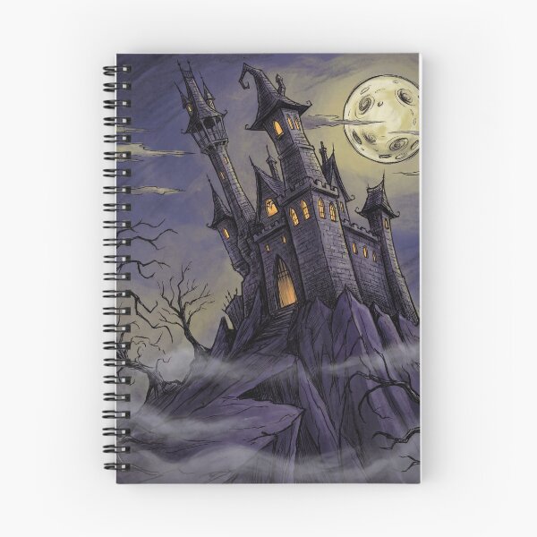 Item preview, Orlok Castle the residence of Nosferatu Gothic illustration designed and sold by Vintage Designs +.