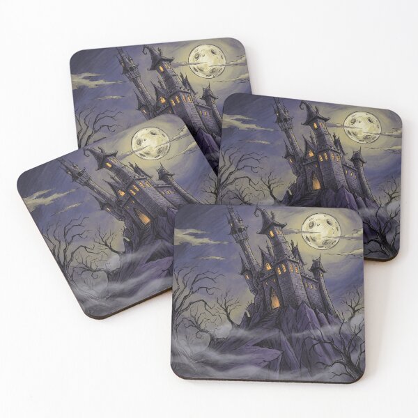 Item preview, Orlok Castle the residence of Nosferatu Gothic illustration designed and sold by Vintage Designs +.