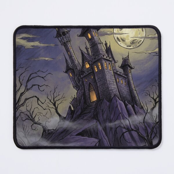 Item preview, Orlok Castle the residence of Nosferatu Gothic illustration designed and sold by Vintage Designs +.