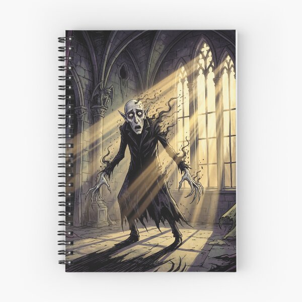 Item preview,  Orlok is scorched by the sun in Nosferatu Gothic illustration designed and sold by Vintage Designs +.