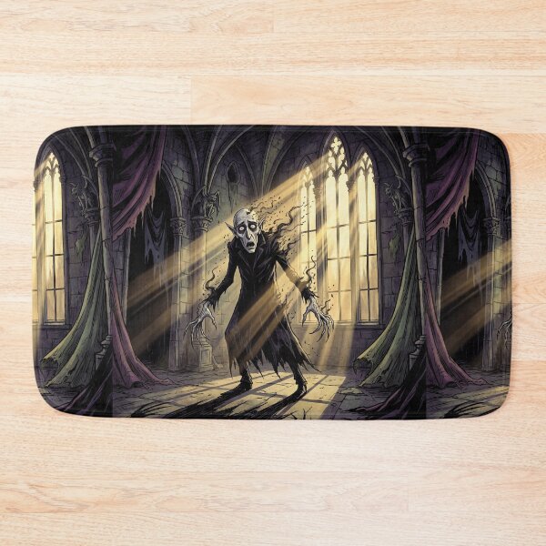 Item preview,  Orlok is scorched by the sun in Nosferatu Gothic illustration designed and sold by Vintage Designs +.