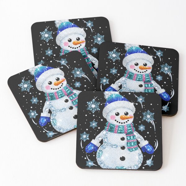 Item preview, Retro Snowman Rhinestone, Crystal Mosaic Holiday, Bling Christmas, Jeweled Snowman, Sparkle Xmas  designed and sold by DesignDenDo ⭐⭐⭐⭐⭐.