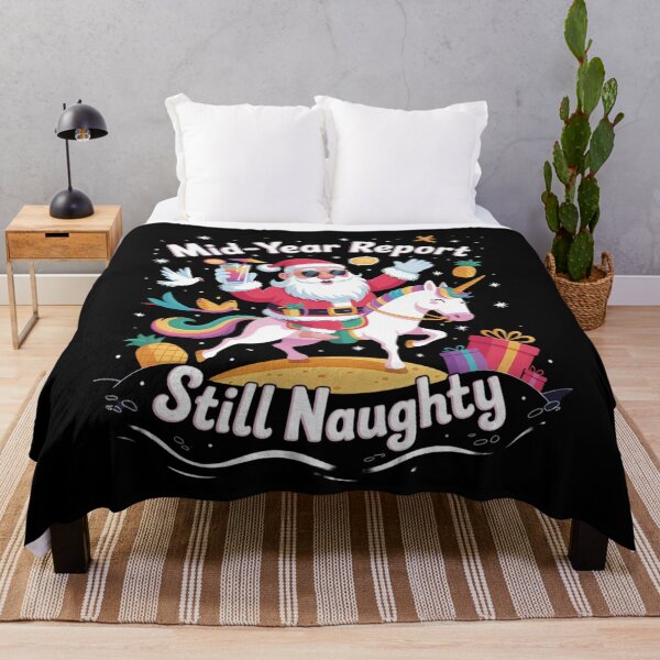 Item preview, Mid Year Report Still Naughty Funny Christmas In July Santa designed and sold by RoyTill0Art.
