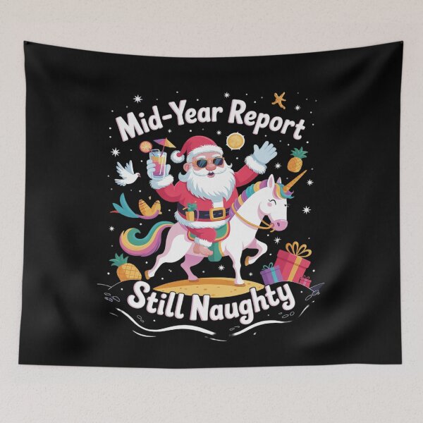 Item preview, Mid Year Report Still Naughty Funny Christmas In July Santa  designed and sold by RoyTill0Art.