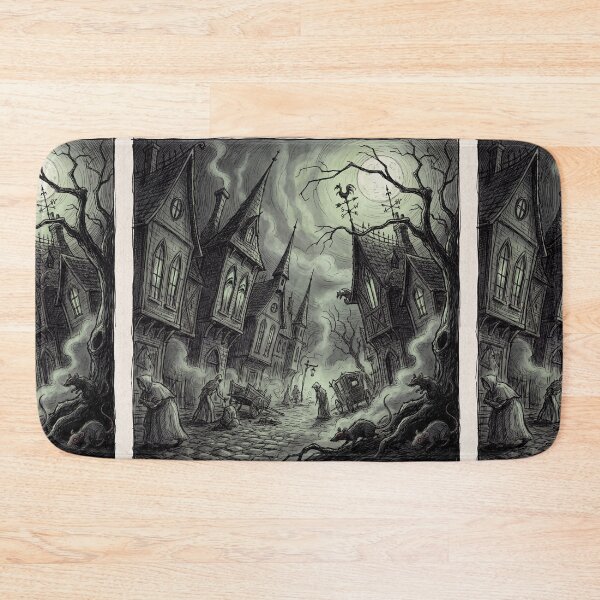 Item preview, Nosferatu plague town Gothic illustration designed and sold by Vintage Designs +.