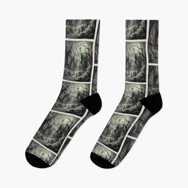 Item preview, Nosferatu plague town Gothic illustration designed and sold by Vintage Designs +.