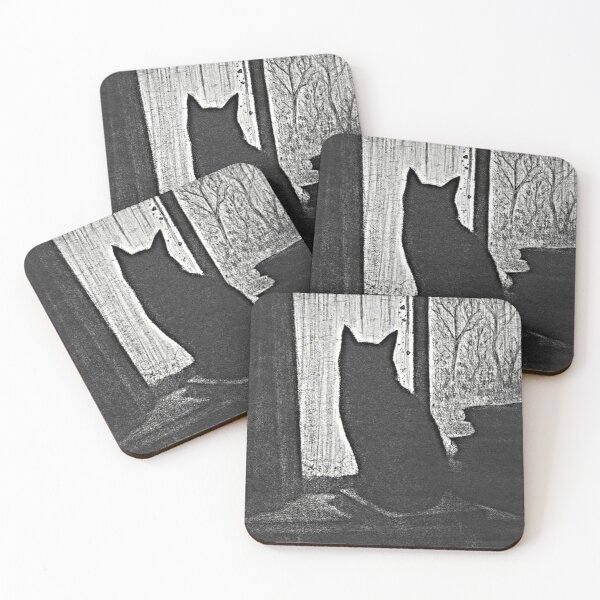 Item preview, Nevinson’s The Cat – Vintage Etching Print designed and sold by goldcov.