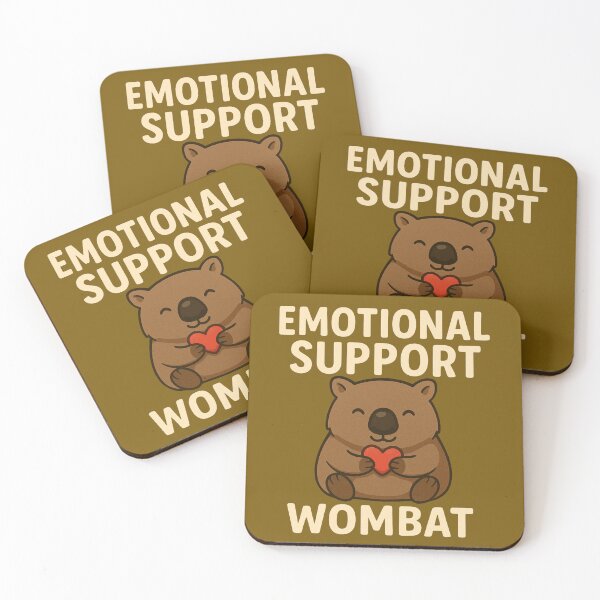 Item preview, Emotional Support Wombat – Cute Aussie Wildlife Design designed and sold by TroyTheTerrific.
