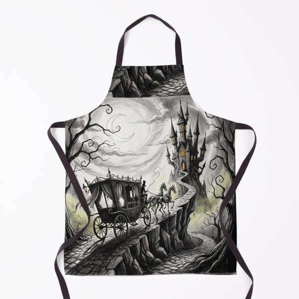 Item preview, On the road to castle Dracula in Nosferatu Gothic illustration designed and sold by Vintage Designs +.