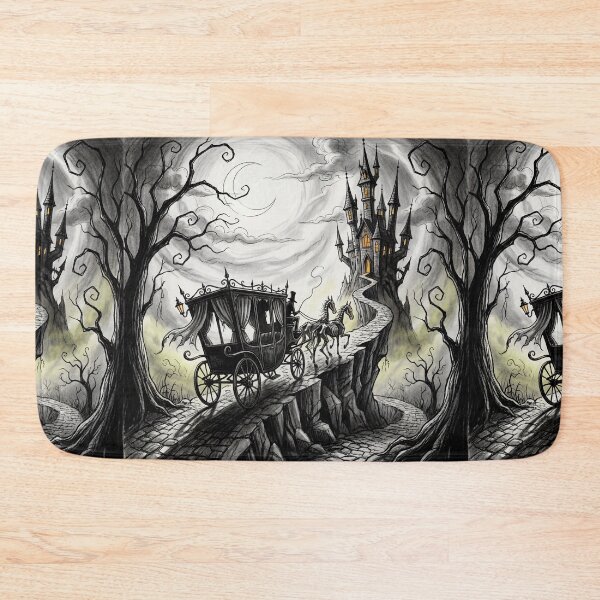 Item preview, On the road to castle Dracula in Nosferatu Gothic illustration designed and sold by Vintage Designs +.