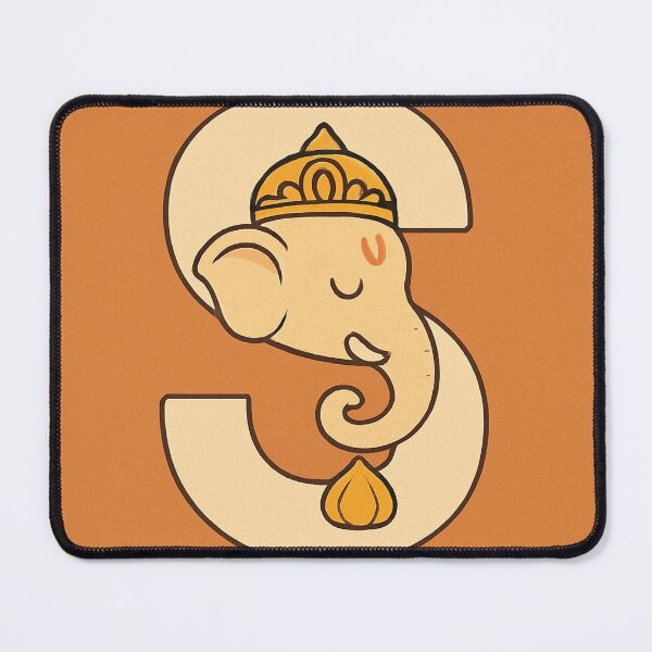 Item preview, Cute Ganesha Inside Letter S Artwork designed and sold by HiteshArt111.