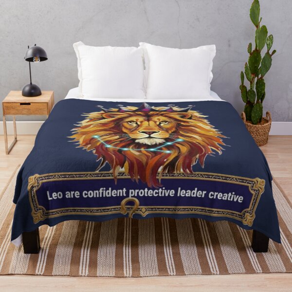 Item preview, Majestic Leo Zodiac Sign – Lion Crown Illustration designed and sold by DroolWorthyUS.