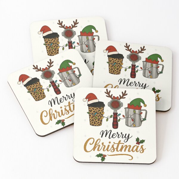 Item preview, Christmas Coffee Barista Art – Cute Festive Espresso Holiday Design designed and sold by Imaginationbeyond.