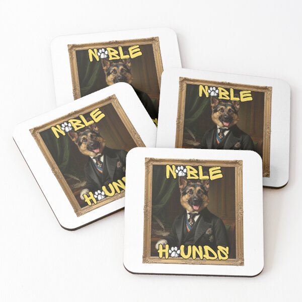 Item preview, Noble Hounds – German Shepherd Aristocrat Vintage Portrait Art designed and sold by Smashed-Ferret.