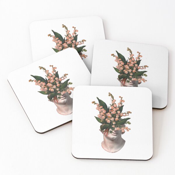 Item preview, flowers bloom from a statue designed and sold by matchalattextrafoam.