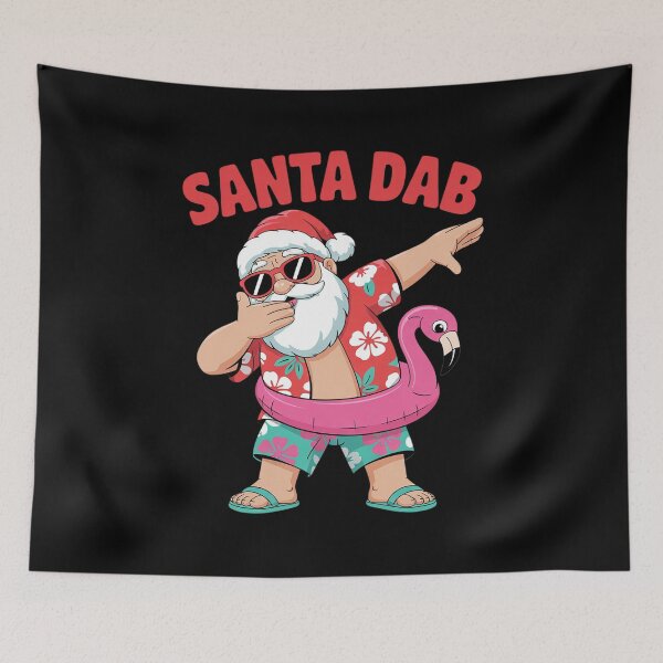 Item preview, Dabbing Santa Christmas in July Hawaiian Xmas Dab Boys Men  designed and sold by RuthGAArt.