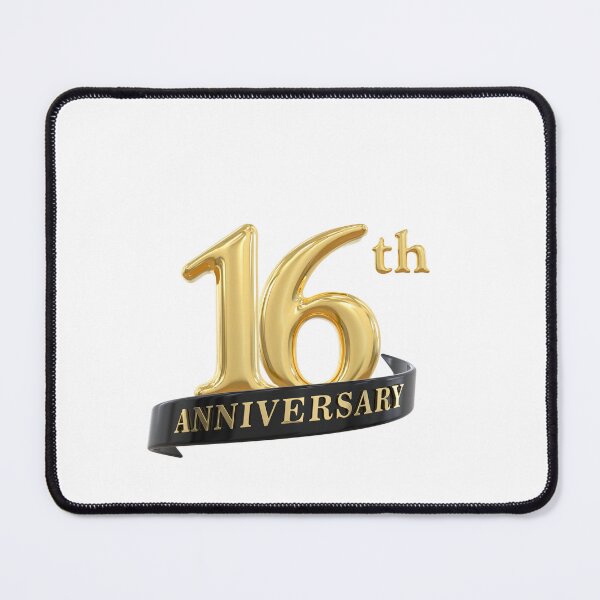 Item preview, "Celebrating 16 Years Together – Romantic Anniversary Print" designed and sold by Fouziaart08.