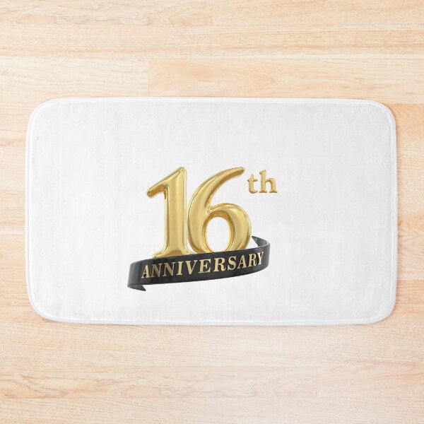 Item preview, "Celebrating 16 Years Together – Romantic Anniversary Print" designed and sold by Fouziaart08.