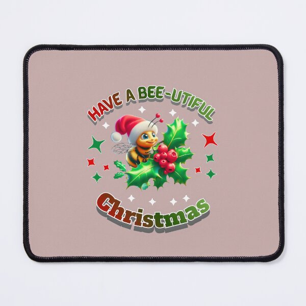 Item preview, Cute Christmas Bee Pun Design – Have a Bee-utiful Christmas – Kawaii Holiday Bee Art designed and sold by HopeAndHustle.