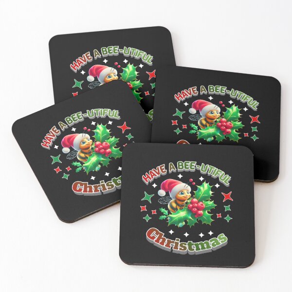 Item preview, Cute Christmas Bee Pun Design – Have a Bee-utiful Christmas – Kawaii Holiday Bee Art designed and sold by HopeAndHustle.