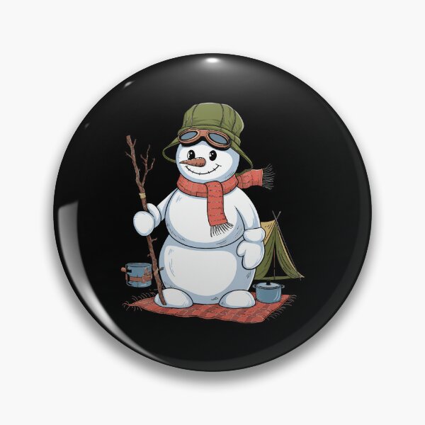 Item preview, Snowman Camping Winter Fun With Adventure designed and sold by RubySandy.