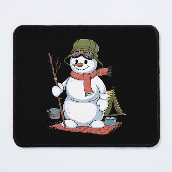 Item preview, Snowman Camping Winter Fun With Adventure designed and sold by RubySandy.