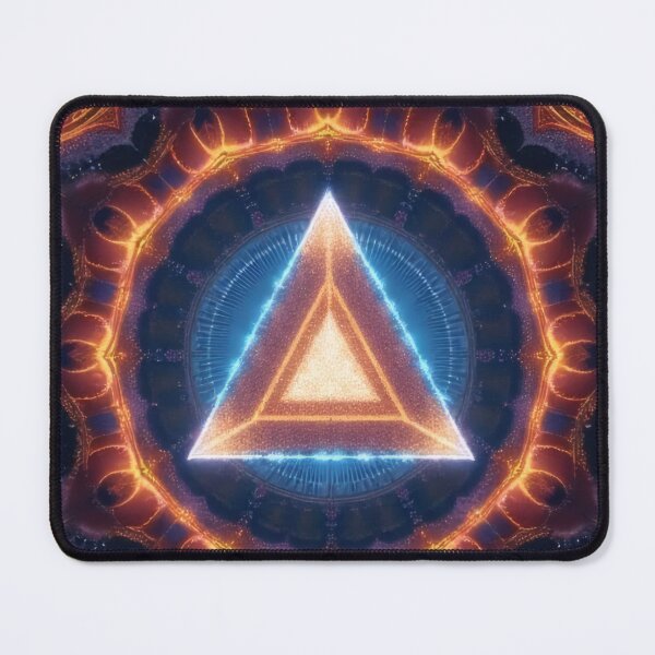 Item preview, Luminous mandala with triangle in the center designed and sold by Mianku | Für das Leben.