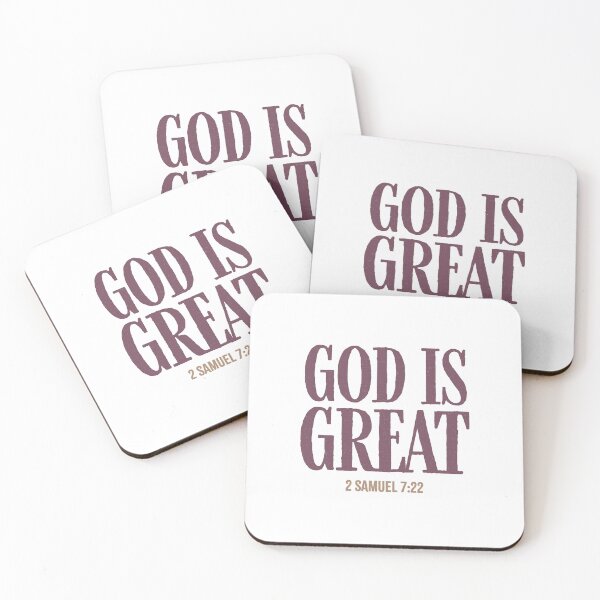 Item preview, God is great! - 2 Samuel 7:22 designed and sold by LambsPath.