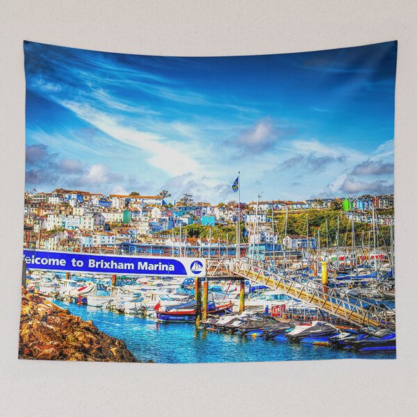 Item preview, Brixham Marina with Boats And Yachts, Devon, England designed and sold by Paul Thompson Photography.