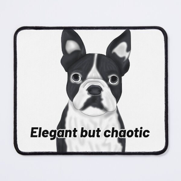 Item preview, Boston Terrier Semirealistic – “Elegant but Chaotic” - Semirealistic dog design designed and sold by Crack-in-Colors.