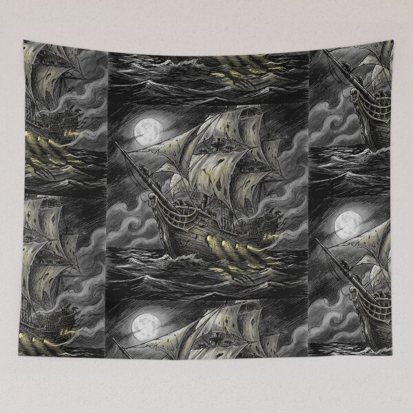 Item preview, Plague Ship Nightmare in Nosferatu Gothic illustration designed and sold by Vintage Designs +.