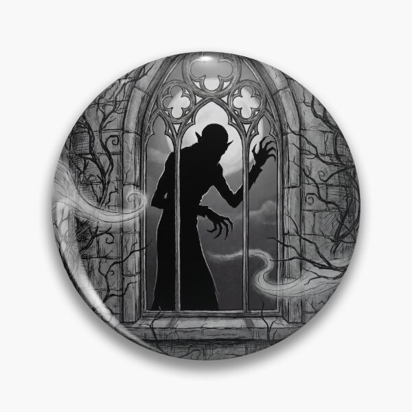 Item preview, Orlok's Gothic Haunting Silhouette in Nosferatu Gothic illustration designed and sold by Vintage Designs +.