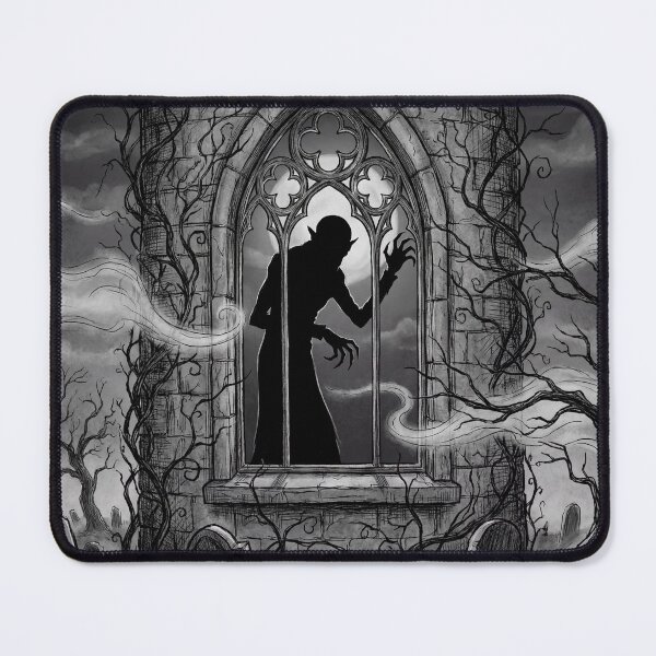 Item preview, Orlok's Gothic Haunting Silhouette in Nosferatu Gothic illustration designed and sold by Vintage Designs +.