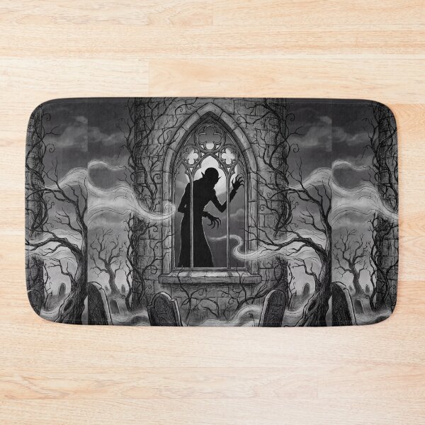 Item preview, Orlok's Gothic Haunting Silhouette in Nosferatu Gothic illustration designed and sold by Vintage Designs +.