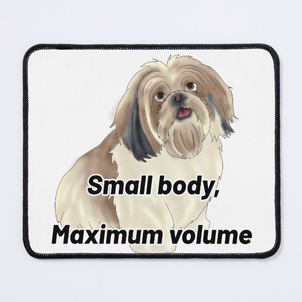 Item preview, Shih Tzu Semirealistic – “Small Body, Maximum Volume” - cute semirealistic dog design designed and sold by Crack-in-Colors.