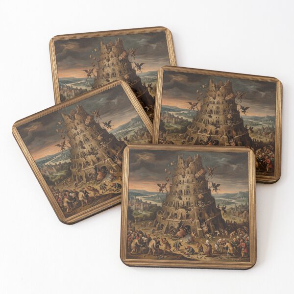 Item preview, The tower of Babel Collapses after Hieronymus Bosch and Pieter Bruegel designed and sold by Vintage Designs +.