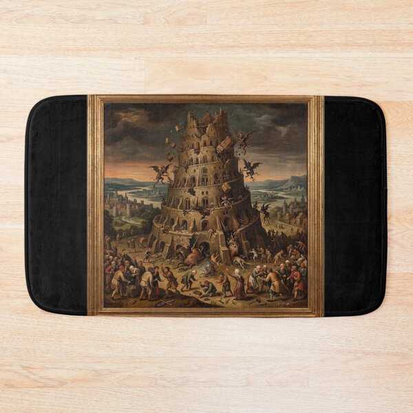 Item preview, The tower of Babel Collapses after Hieronymus Bosch and Pieter Bruegel designed and sold by Vintage Designs +.