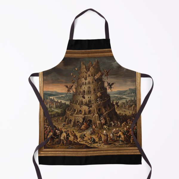 Item preview, The tower of Babel Collapses after Hieronymus Bosch and Pieter Bruegel designed and sold by Vintage Designs +.