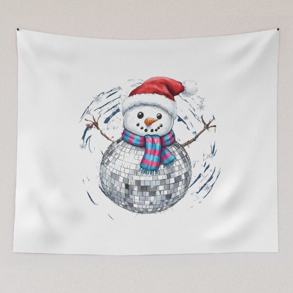 Item preview, Christmas Disco Snowman, Winter Snowman, Christmas Girly, Christmas Season  designed and sold by DesignDenDo ⭐⭐⭐⭐⭐.