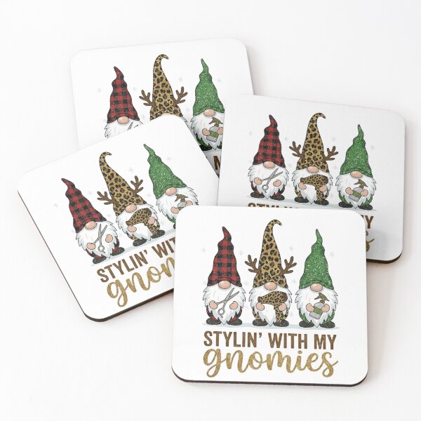 Item preview, Hair Stylist Christmas Gnomes – Stylin’ With My Gnomies designed and sold by Imaginationbeyond.
