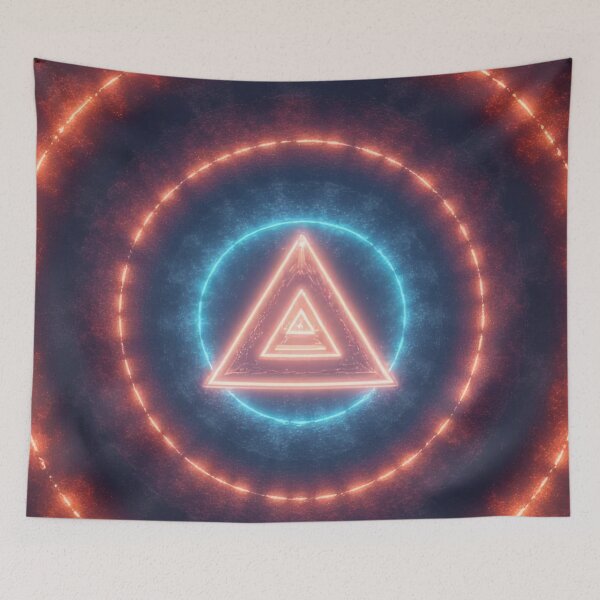 Item preview, Neon Triangle Tunnel in Spherical Galaxy designed and sold by Mianku | Für das Leben.
