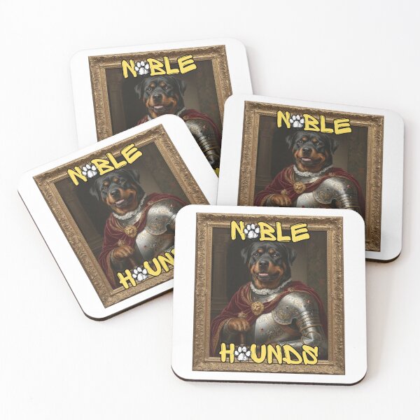 Item preview, Noble Hounds – Rottweiler Knight Royal Portrait Artwork designed and sold by Smashed-Ferret.